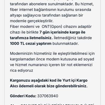 İnternet Hizmeti İade Sorunu Ve Modem Stresi