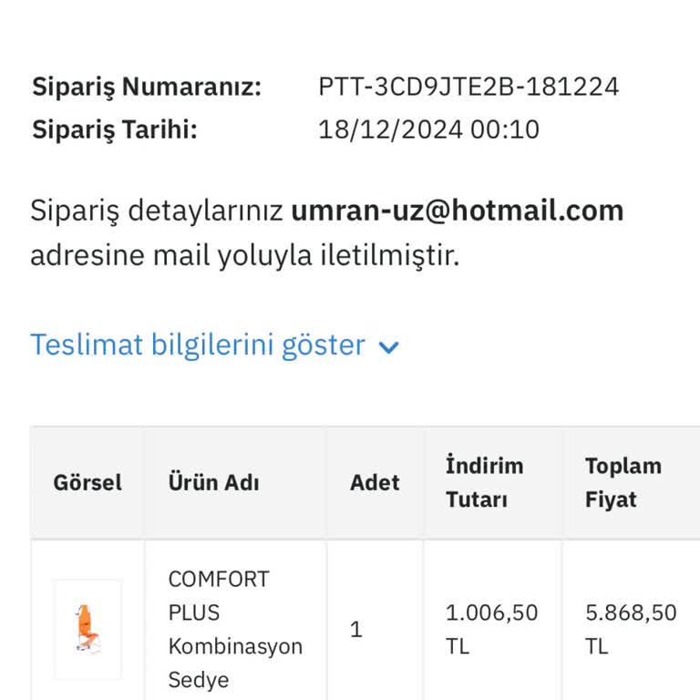 Ürün Tedarik Sorunu Ve Fiyat Farkı Talebi