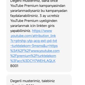Türk Telekom Prime Ücretsiz Üyelik Sorunu