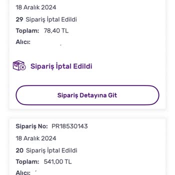 Siparişler İptal Edildi: Çözüm Bekliyorum
