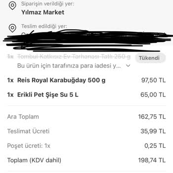 Tarhana Siparişi Sorunu: Eksik Ürün Ve Yetersiz Destek