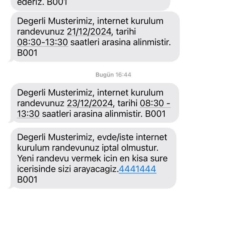 Randevu Tarihi Habersiz Değiştirildi