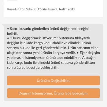 Trendyol'dan Alınan TV'nin Değişim Sürecindeki Sorunlar