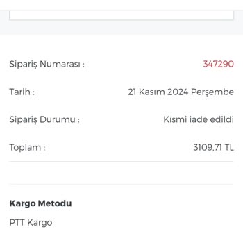 Eksik Para İadesi Ve Yanlış Gönderim Bilgisi