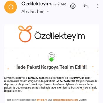 Özdilek Online İade Sürecinde Sorunlar