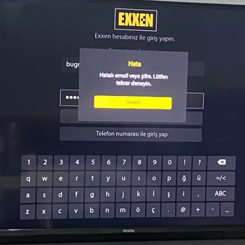Exxen Üyelik Sorunu: Vestel TV'de Giriş Yapamıyorum