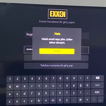 Exxen Üyelik Sorunu: Vestel TV'de Giriş Yapamıyorum