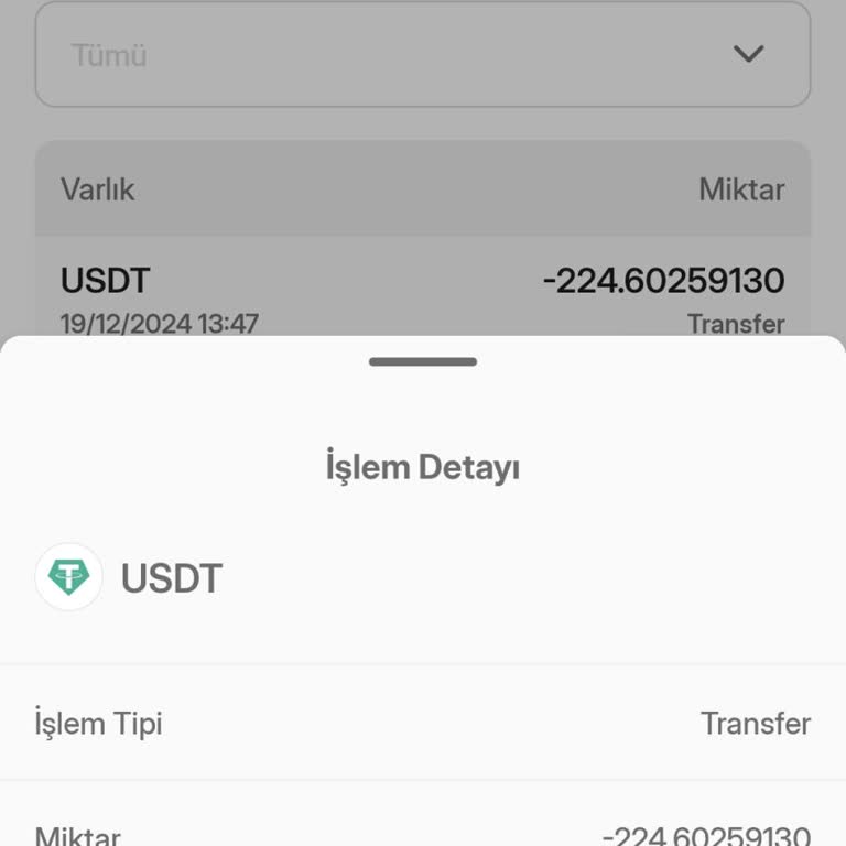 USDT Transferinde Yaşanan Gecikme