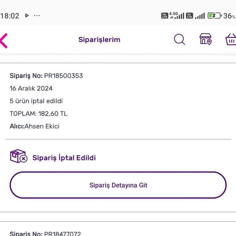 İptal Edilen Sipariş Ve Artan Fiyatlar