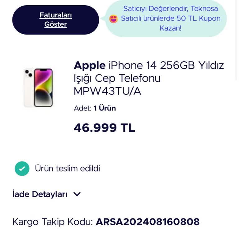 Teknosa Sıfır Ürün Beklerken Yenilenmiş Cihaz Şoku