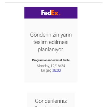 FedEx Kargo Teslimatında Sürekli Gecikme Ve İletişim Sorunu