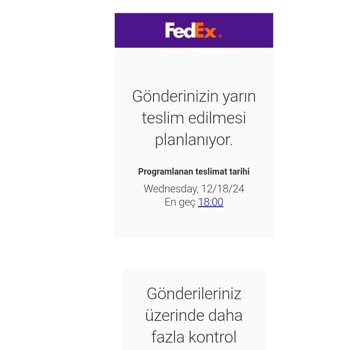 FedEx Kargo Teslimatında Sürekli Gecikme Ve İletişim Sorunu