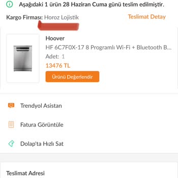 Kargo Teslimat Sorunu Ve İade Süreci