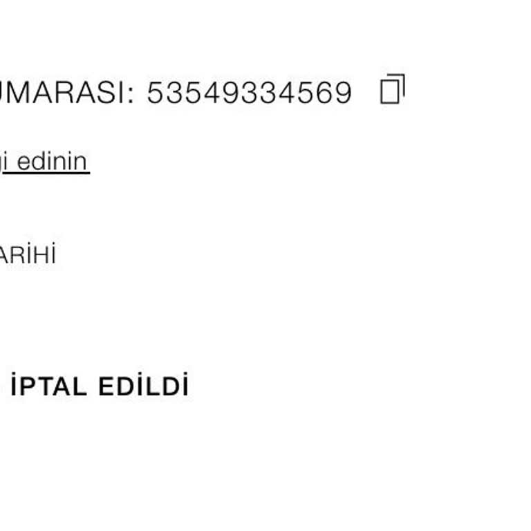 Zara'dan İptal Edilen Siparişin Para İadesi Sorunu