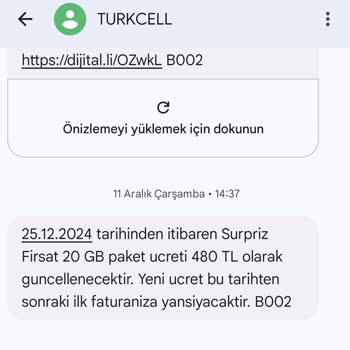 Mevcut Müşterilere Özel Tarife Teklifleri
