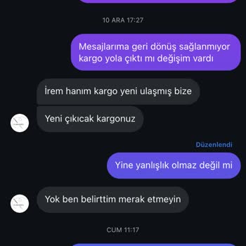 Yanlış Renk Gönderimi Ve İlgisiz Müşteri Hizmeti