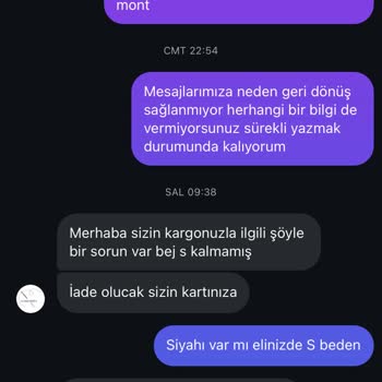Yanlış Renk Gönderimi Ve İlgisiz Müşteri Hizmeti
