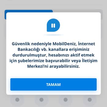 Denizbank Mobil Uygulama Erişim Sorunu Ve Yetersiz Müşteri Hizmeti