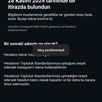 Instagram Haksız Hesap Askıya Alınması