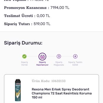 İptal Edilen Siparişler Ve Sistem Hatası