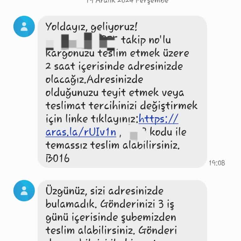 Yanlış Adrese Teslimat Sorunu