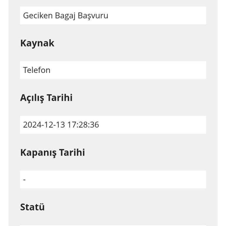 Kayıp Bagaj Ve Yetersiz Bilgilendirme Sorunu