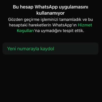 WhatsApp Hesabımın Haksız Yere Yasaklanması
