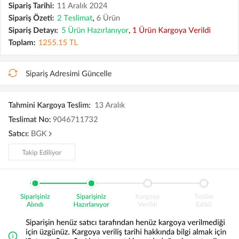 Trendyol'da Kargoya Verilmeyen Ürünler Ve İlgisizlik