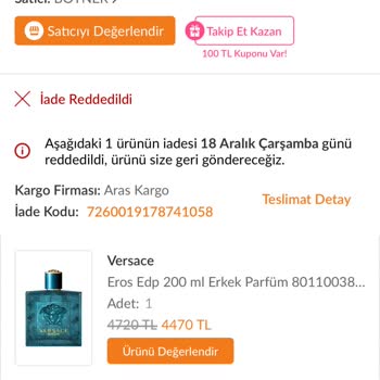 Beklentileri Karşılamayan Versace Parfüm Deneyimi