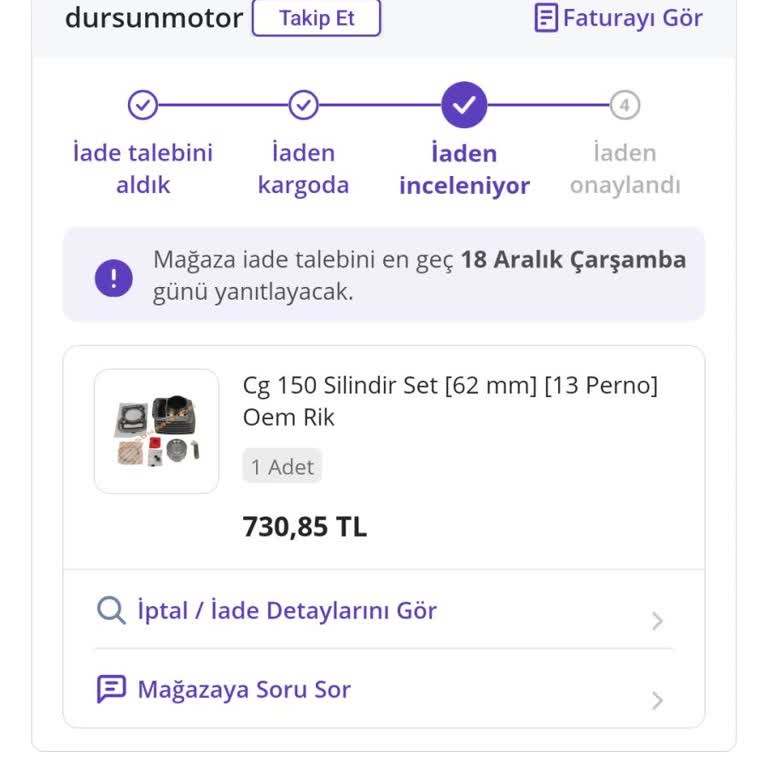 İade Sürecinde Yaşanan Sorunlar Ve Eksik Ürün