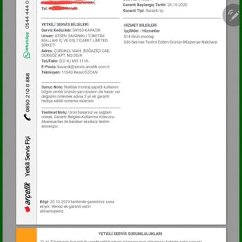 Arçelik Beyaz Eşya Setinde Kronik Sorunlar Ve Müşteri Memnuniyetsizliği