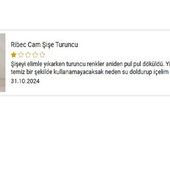 Turuncu Su Şişeleri Renk Atıyor Ve İletişimsizlik