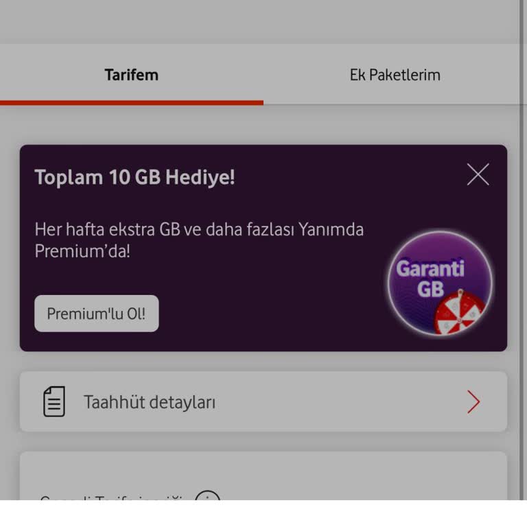 Vodafone'da Cayma Bedeli Sorunu