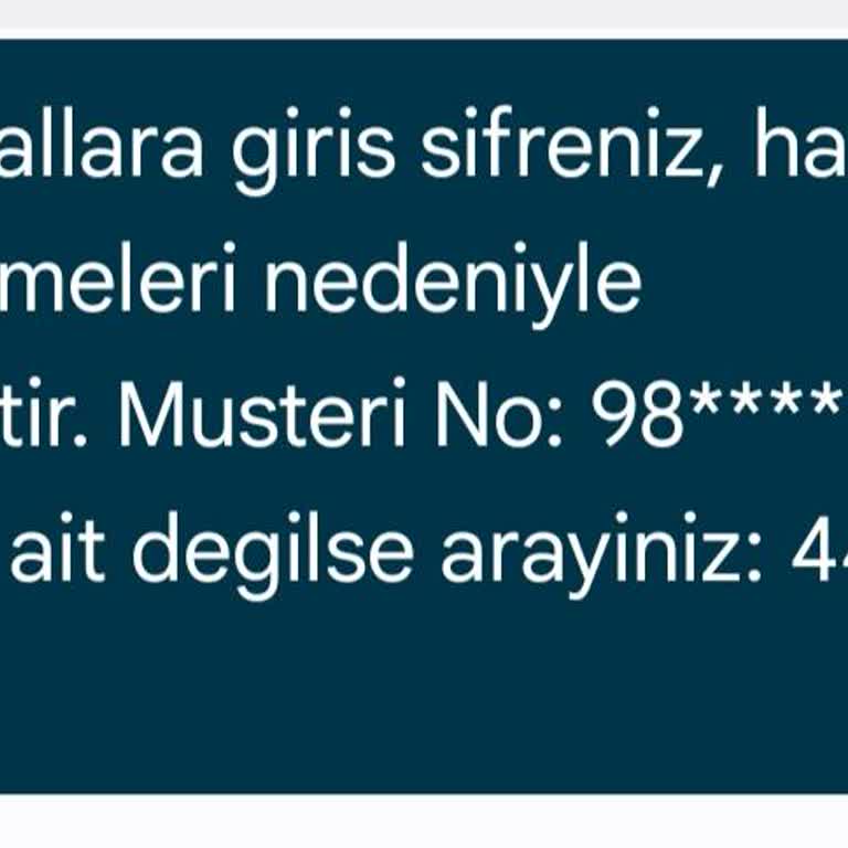 Mobil Bankacılık Erişim Sorunu Ve Müşteri Hizmetleri Zorluğu
