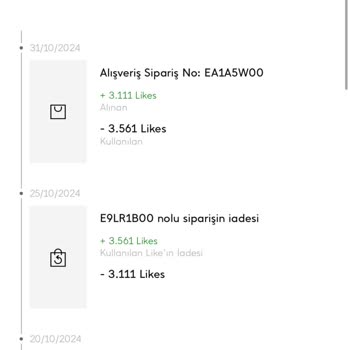 Mango Like Puanları Hesabıma Yüklenmedi