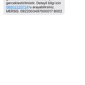 Onaysız İşlem: Bilgilendirme Mesajı Hatası