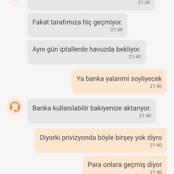 İade Edilmeyen Para Ve Teslim Edilmeyen Mont