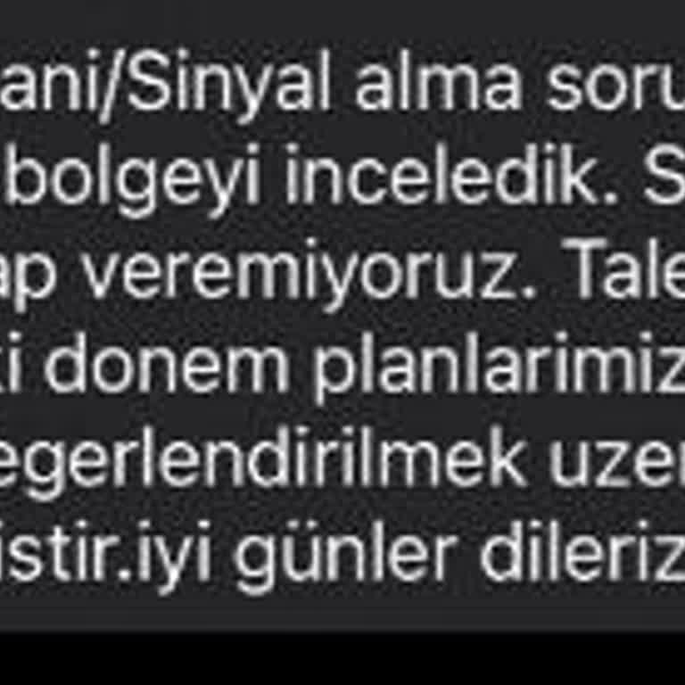 Turkcell'de Çekim Sorunları Ve Yetersiz Müşteri Hizmeti