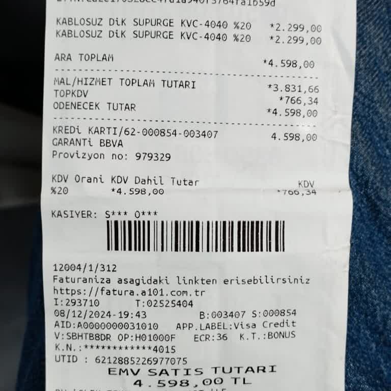 A101'den Aldığım Süpürge İade Sorunu