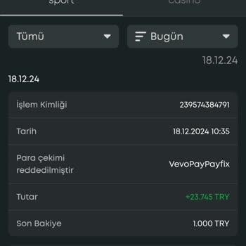 Haksız Çekim İptali Ve Bakiye Sıfırlanması