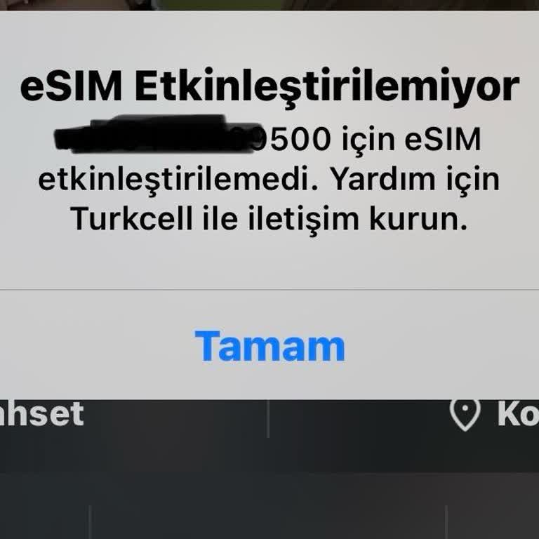 İphone 14 Pro Max E-Sim Etkinleştirme Sorunu