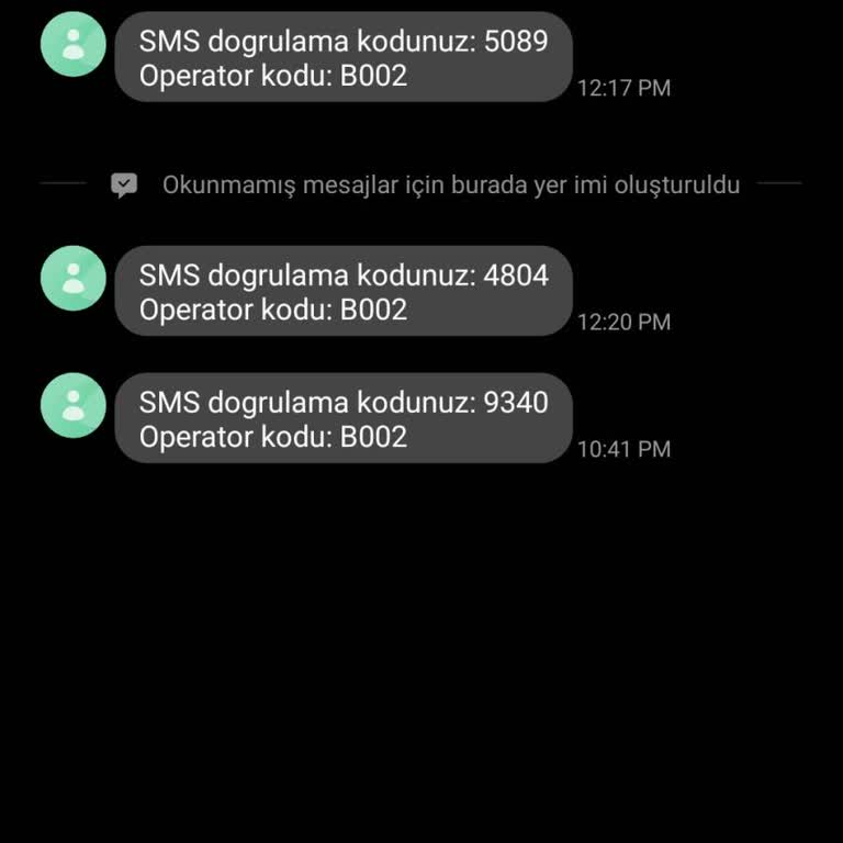Gereksiz SMS Onay Kodları İle Rahatsız Ediliyorum