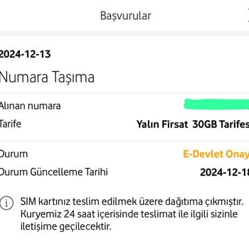 Vodafone Hat Taşıma Sürecinde Yaşanan Mağduriyet