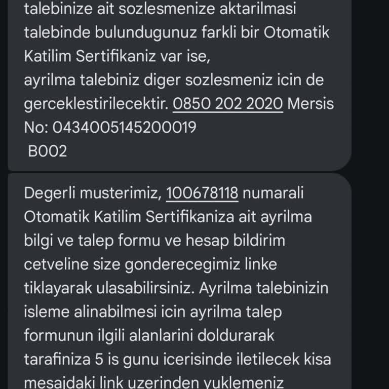 Otomatik Katılım İptalinde Yaşanan Sorunlar