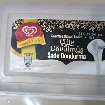 Algida Marka Maraş Dondurması Sütü Bozulmuş Pütür Pütür!