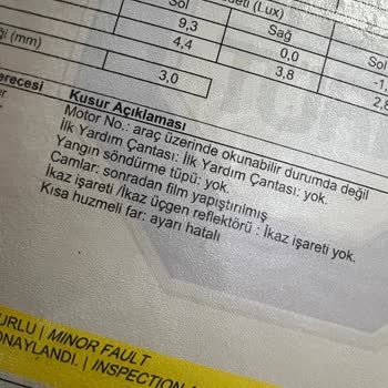 Tüvtürk Vehicle İnspection Station - Mersin Şikayeti