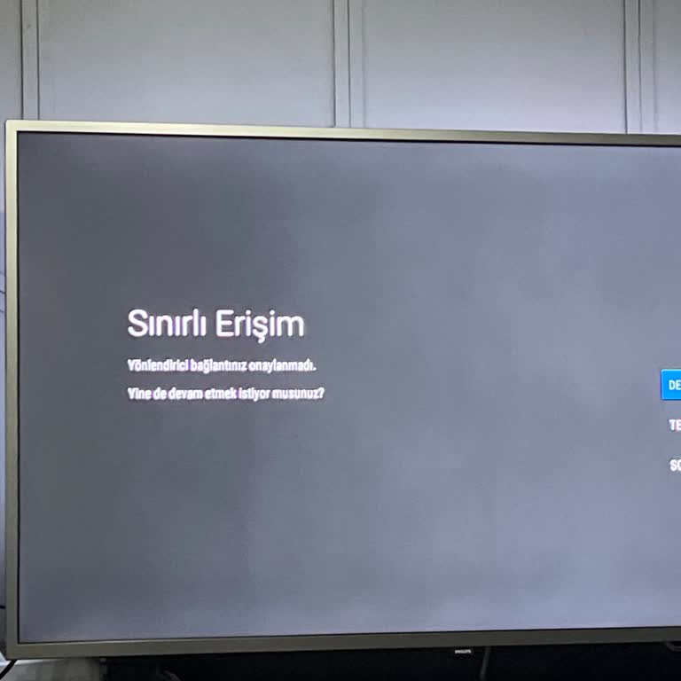 Philips TV Sınırlı Erişim Hatası