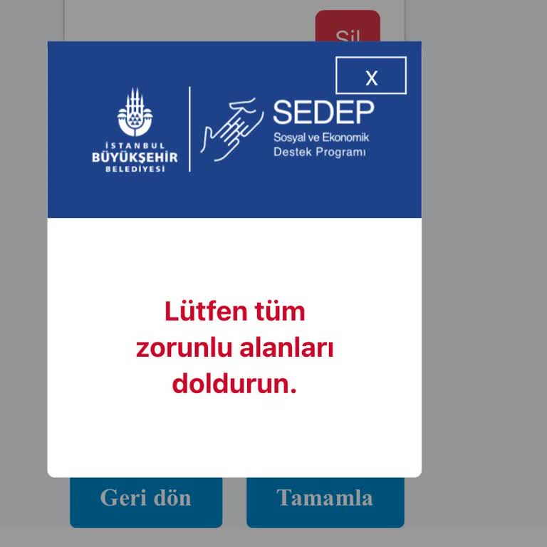 Yenidoğan Yardım Paketi Başvuru Sayfası Hata Veriyor