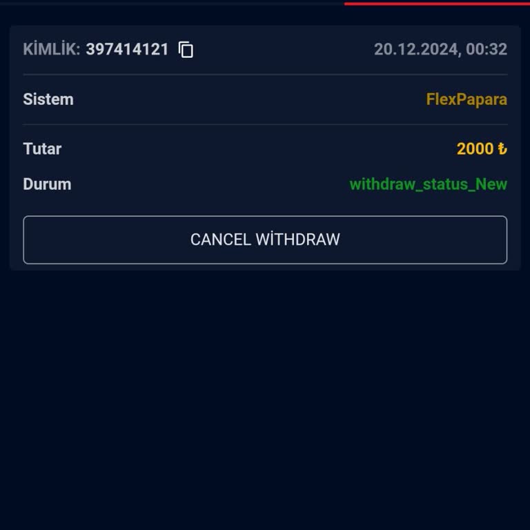 Çekim Talebinde Yaşanan Sorun
