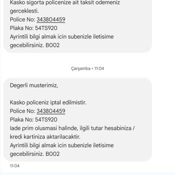 İzinsiz Kasko Ve Hesaptan Para Çekimi